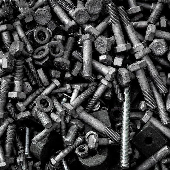 Counting scales can help count this pile of screws and washers